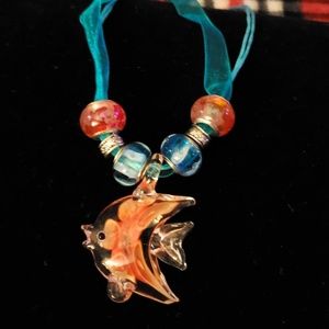 Glass fish charm